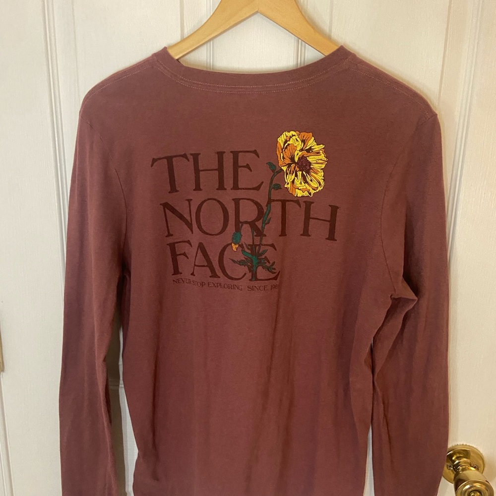 The North Face Maroon Long Sleeve Shirt